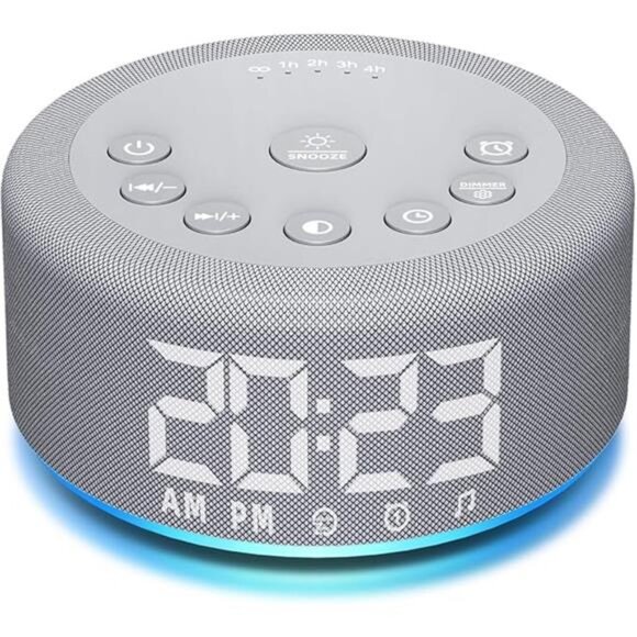 Sound Machine Alarm Clock Night Light White Noise Machine with 27 - Picture 8 of 8